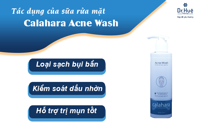 Tác dụng của sữa rửa mặt Calahara Acne Wash