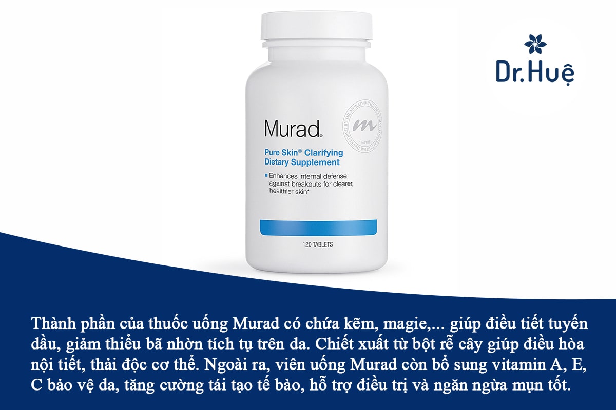 Thuốc uống giảm tiết nhờn Murad 