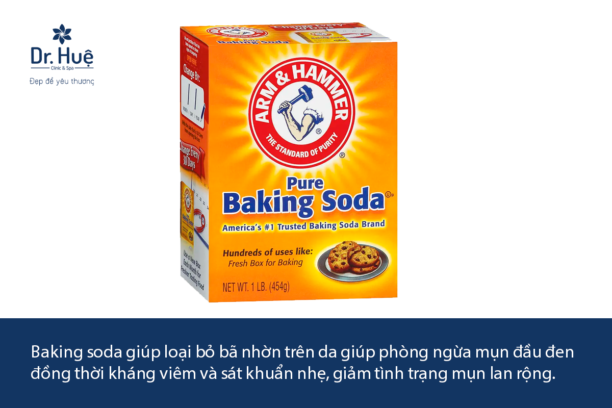 Cách sử dụng baking soda trị mụn	