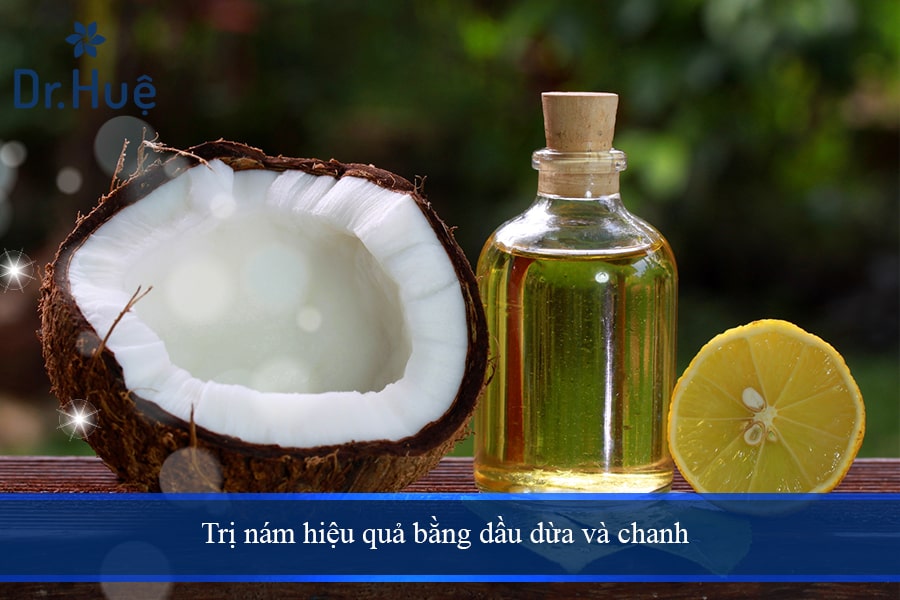 Hãy thử sử dụng dầu dừa và chanh để trị nám