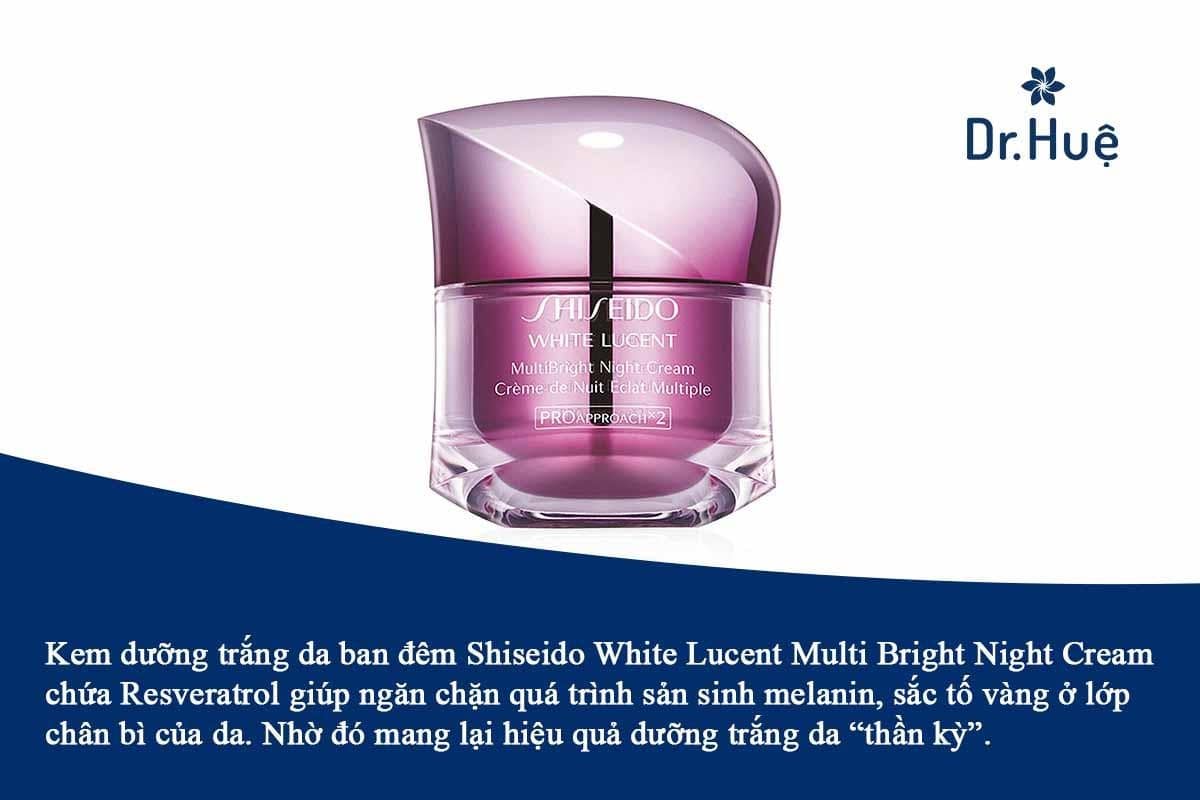 Shiseido White Kem dưỡng trắng da ban đêm này thuộc phân khúc cao cấp
