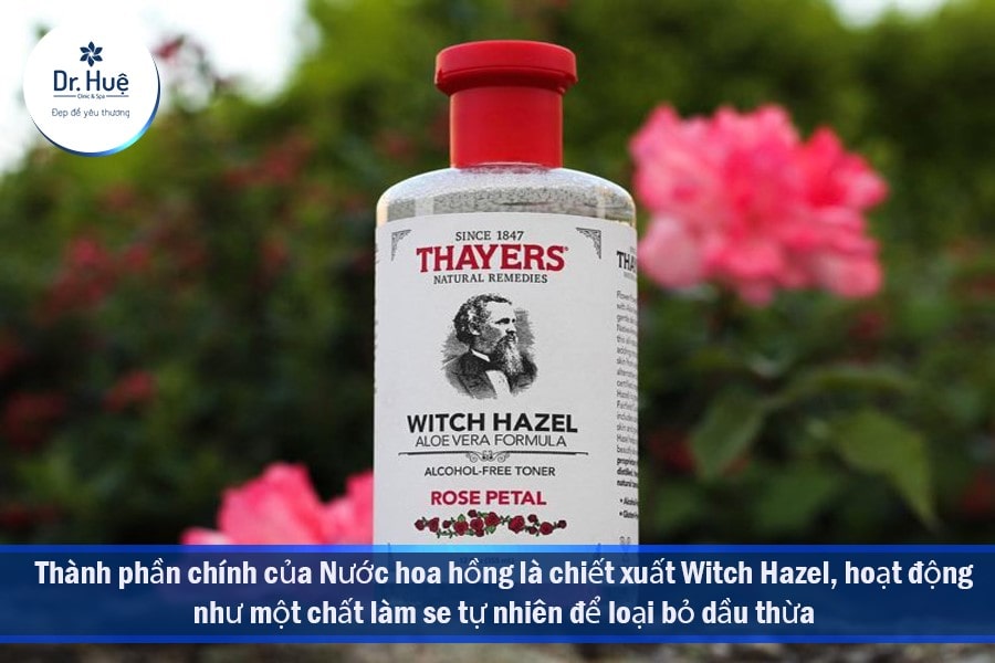 Nước hoa hồng se khít lỗ chân lông hiệu quả