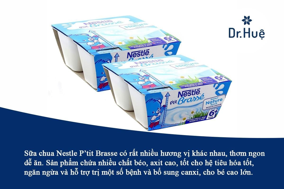 Nestle P’tit Brasse sữa chua cho trẻ em dưới 1 tuổi 