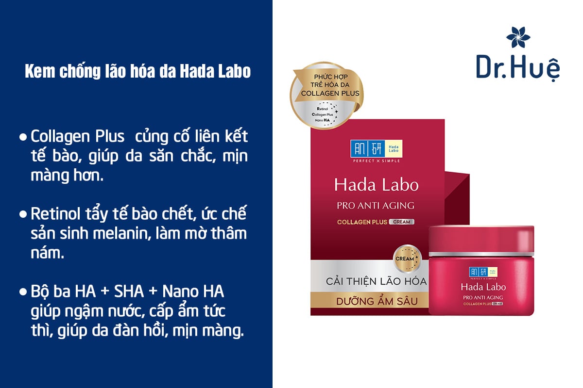 Thành phần và công dụng của kem chống lão hóa Hada Labo