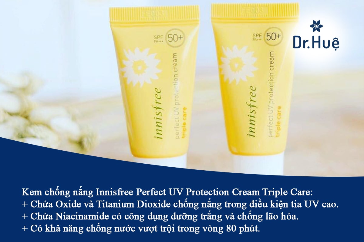 Kem chống nắng Innisfree Perfect UV Protection Cream Triple Care 
