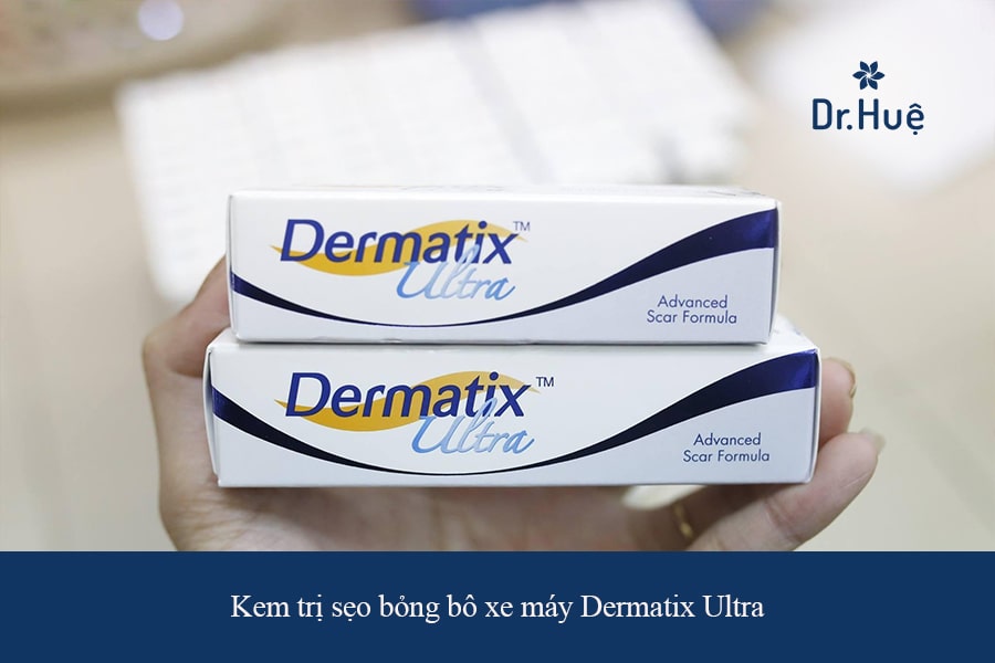 Kem trị sẹo bỏng bô xe máy Dermatix Ultra