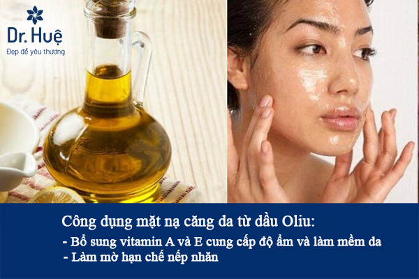 Mặt nạ căng da mặt từ dầu oliu