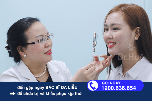 Mụn phải được bác sĩ khám để tìm ra phương pháp điều trị thích hợp