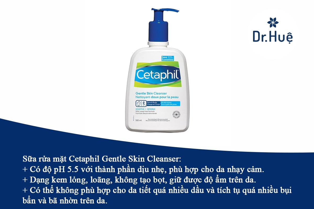 Sữa rửa mặt độ pH 5.5 Cetaphil Gentle Skin Cleanser