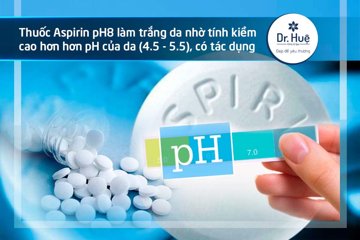 Tác dụng của thuốc aspirin ph8 đối với làn da