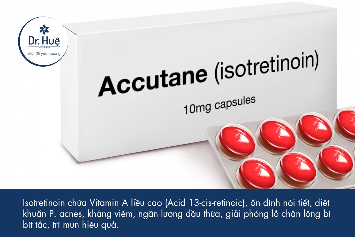 Thuốc uống trị mụn nội tiết Isotretinoin