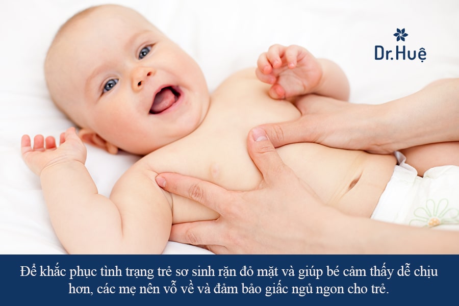 Trẻ sơ sinh hay rặn đỏ mặt nên đảm bảo giấc ngủ ngon